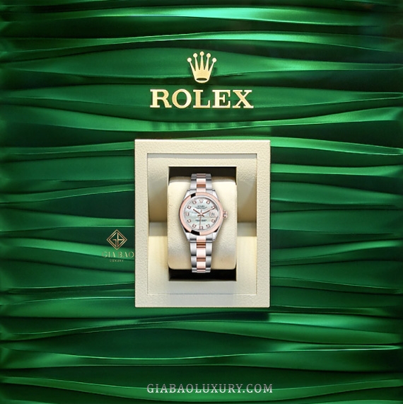 Đồng Hồ Rolex Lady-Datejust 279161 Mặt Số Vỏ Trai Dây Đeo Oyster