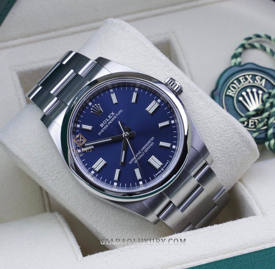 Đồng Hồ Rolex Oyster Perpetual 36 126000 Mặt Số Xanh Dương