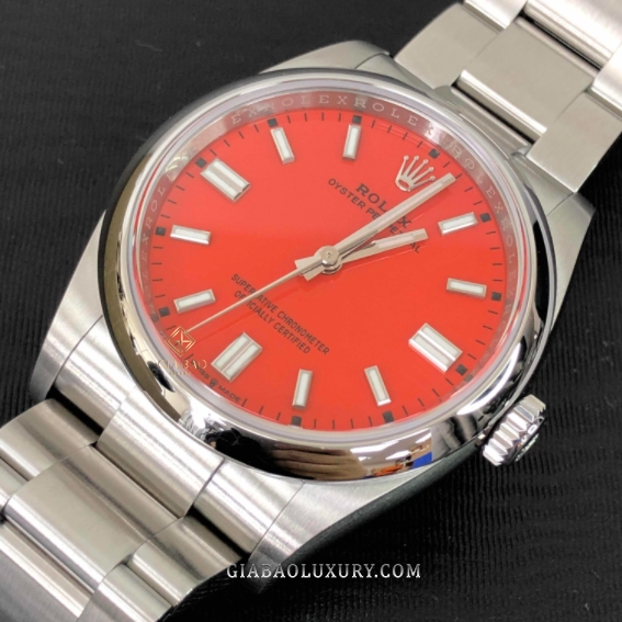Đồng Hồ Rolex Oyster Perpetual 36 126000 Mặt Số Đỏ