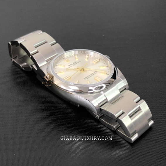 Đồng Hồ Rolex Oyster Perpetual 36 126000 Mặt Số Bạc