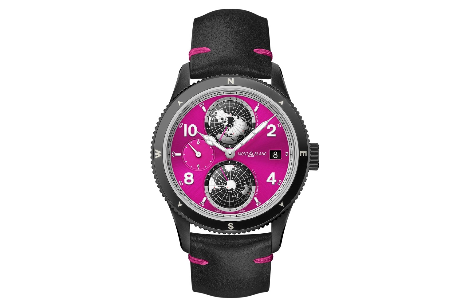 Đồng hồ Montblanc 1858 Geosphere Pink Dial Unique Piece