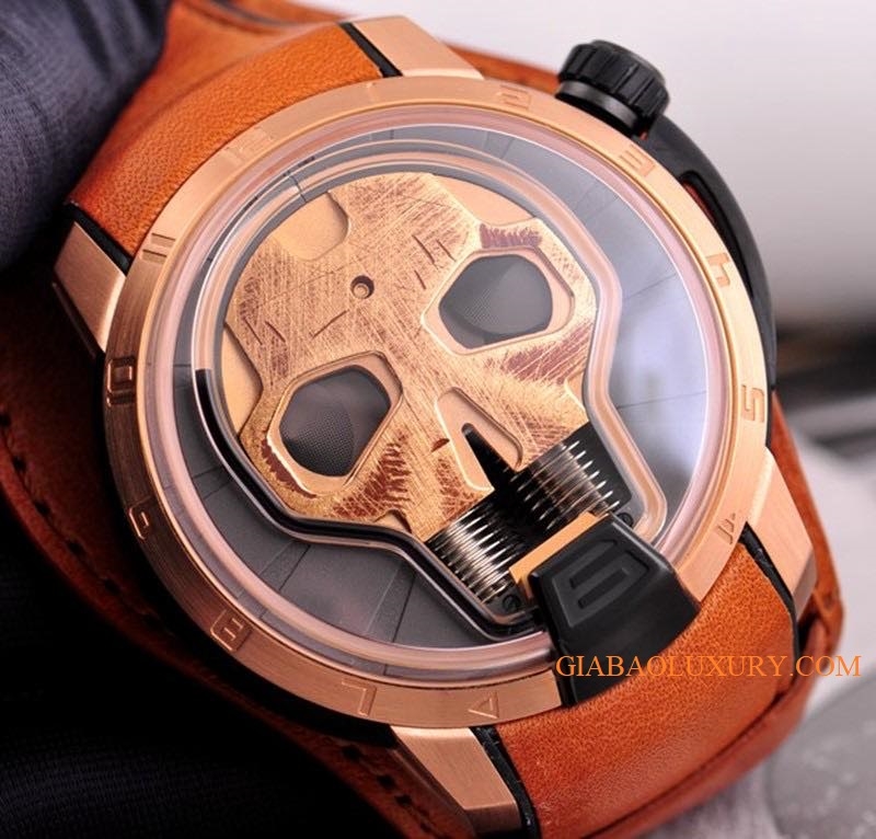 Đồng Hồ HYT H1 SKULL 18K ROSE GOLD S48-DG-57-NF-LM