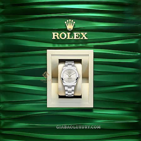 Đồng Hồ Rolex Oyster Perpetual 124200 Mặt Số Bạc