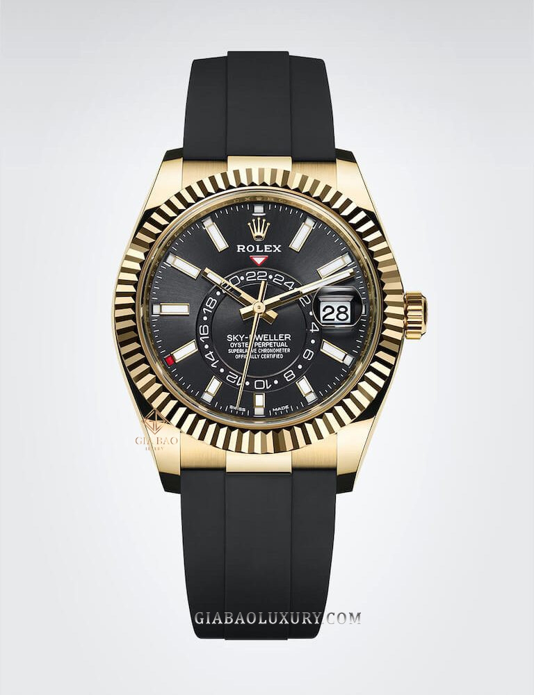 Đồng Hồ Rolex Sky Dweller 326238 Mặt Số Đen