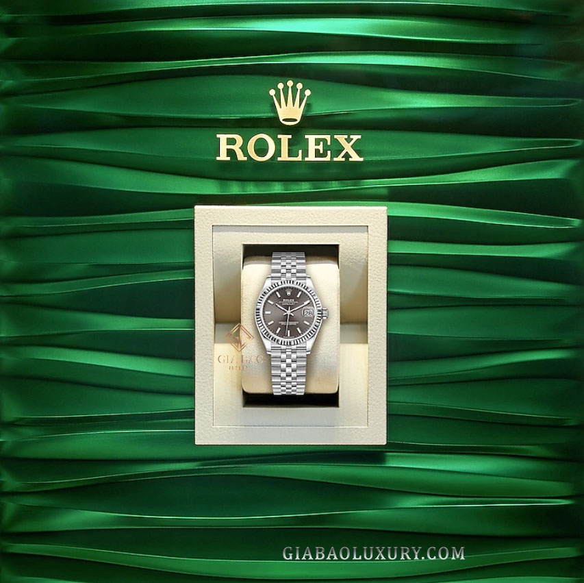 Đồng Hồ Rolex Datejust 278274 Mặt Số Xám Cọc Số Dạ Quang