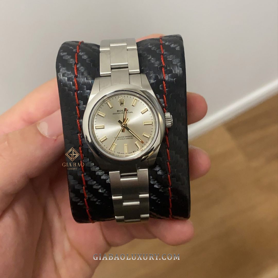 Đồng Hồ Rolex Oyster Perpetual 276200 Mặt Số Bạc