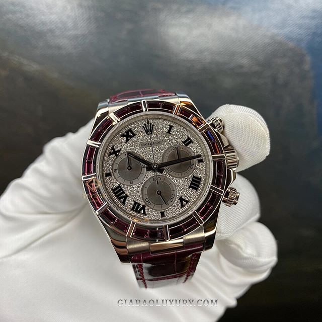 Đồng Hồ Rolex Cosmograph Daytona 116589SALV Mặt Số Đính Kim Cương