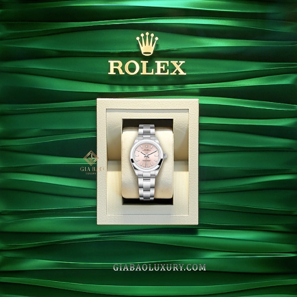 Đồng Hồ Rolex Oyster Perpetual 276200 Mặt Số Hồng Candy