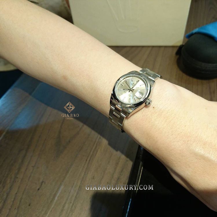 Đồng Hồ Rolex Lady-Datejust 28 279160 Mặt Số Bạc Cọc Dạ Quang Dây Đeo Oyster