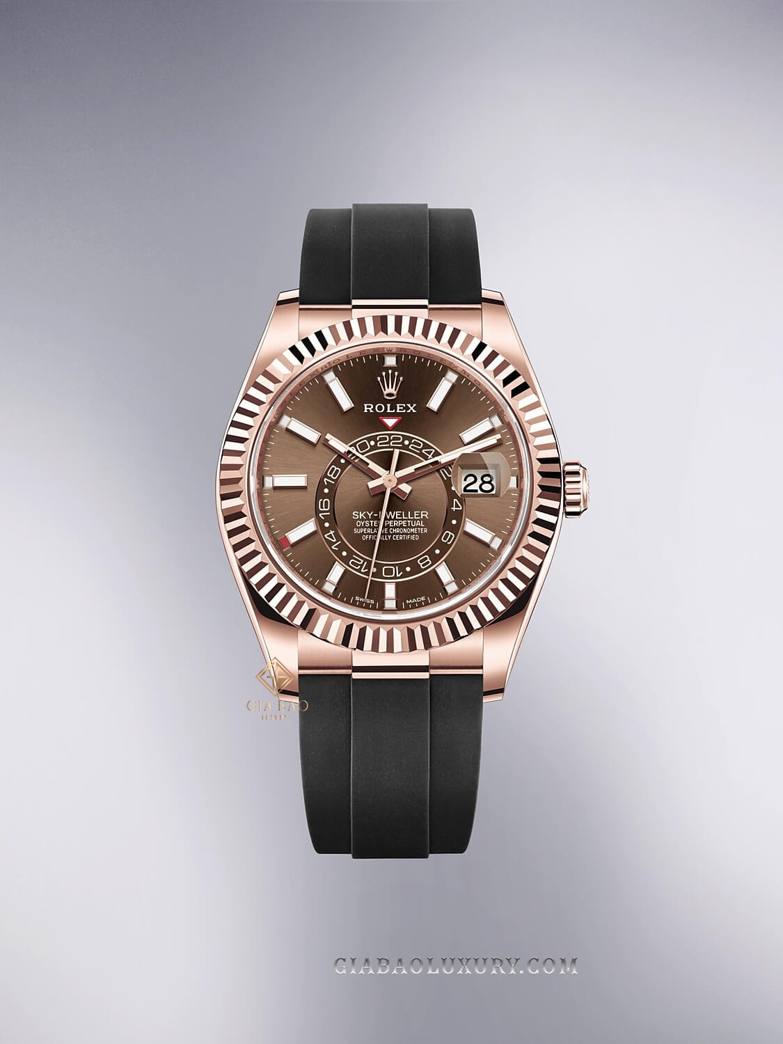 Đồng Hồ Rolex Sky Dweller 326235 Mặt Số Chocolate