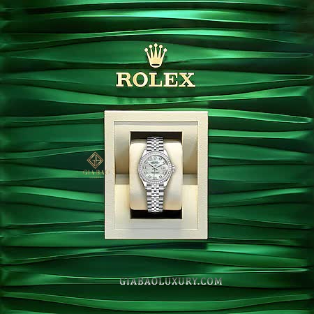 Đồng Hồ Rolex Datejust 28 279384RBR Mặt Số Vỏ Trai Trắng