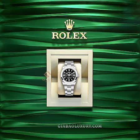 Đồng Hồ Rolex Oyster Perpetual 124200 Mặt Số Đen