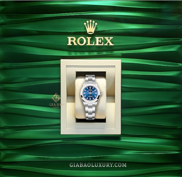 Đồng Hồ Rolex Oyster Perpetual 276200 Mặt Số Xanh Dương
