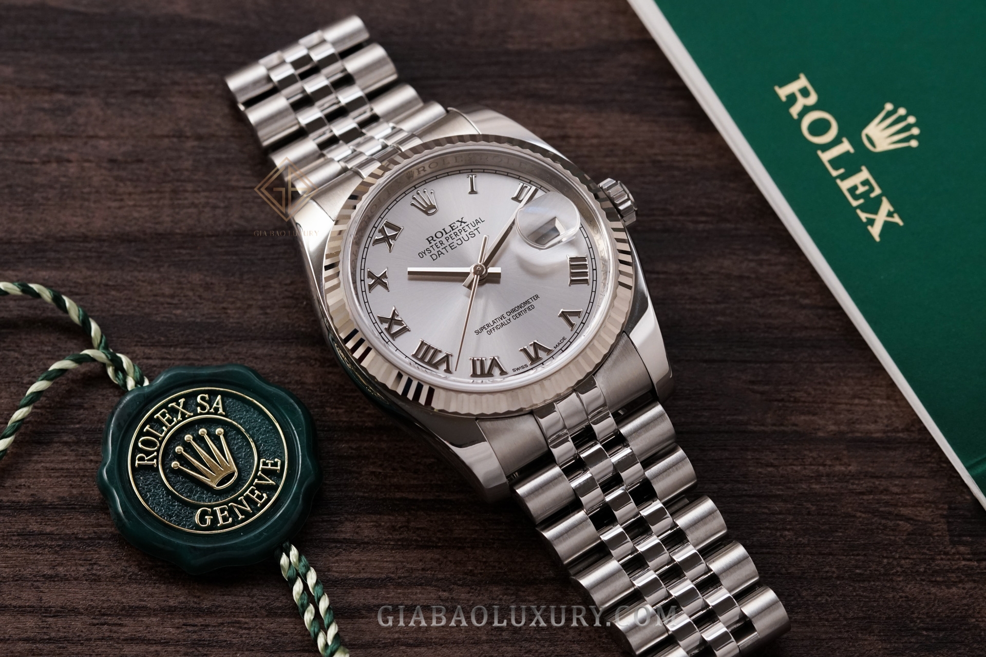 Đồng Hồ Rolex Datejust 36 116234 Mặt Số Bạc Silver Cọc Số La Mã