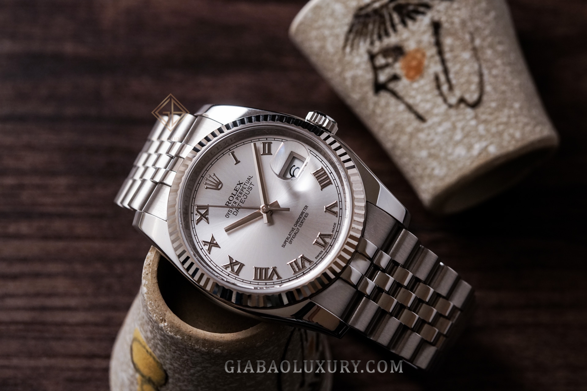 Đồng Hồ Rolex Datejust 36 116234 Mặt Số Bạc Silver Cọc Số La Mã