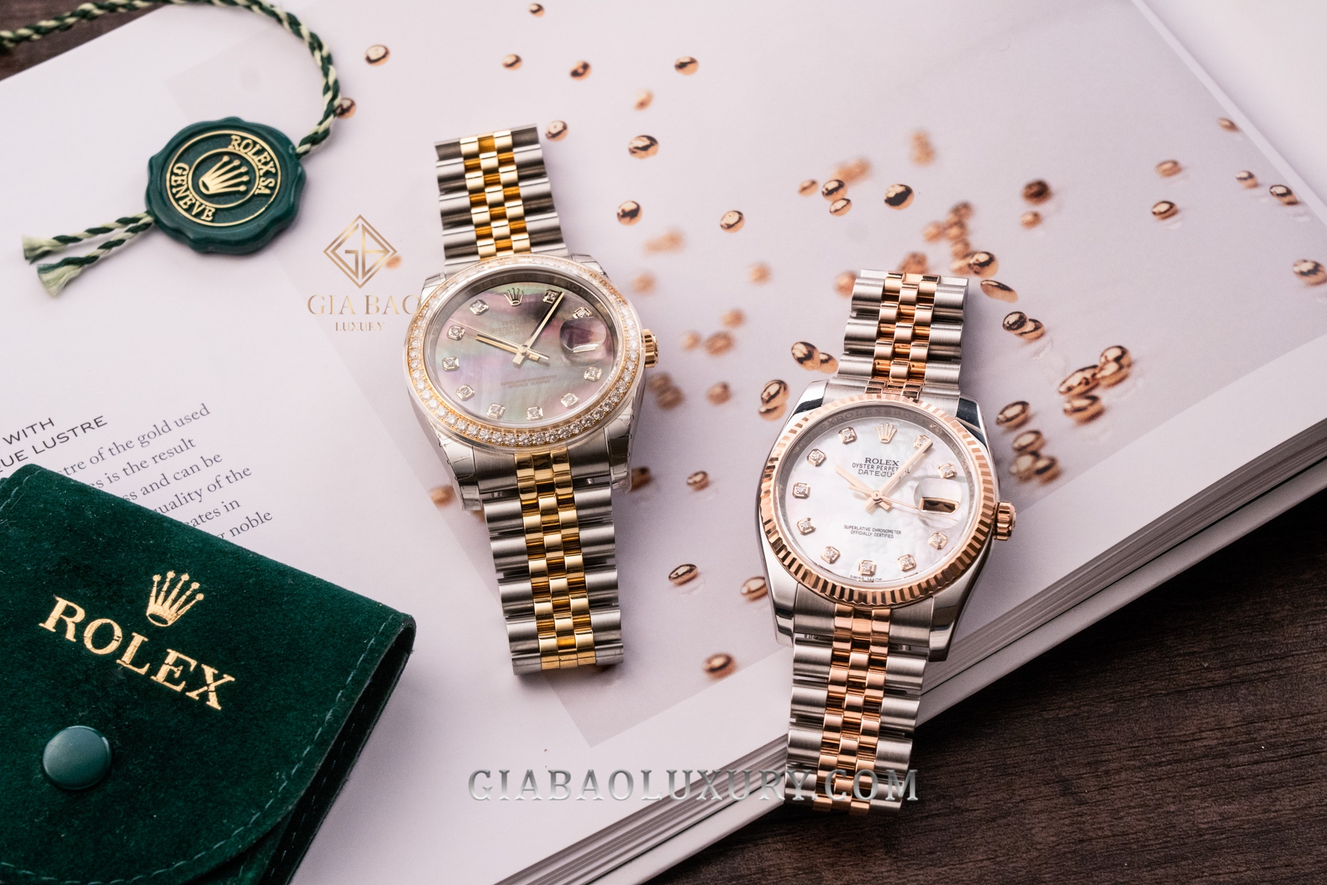 Đồng Hồ Rolex Datejust 36 116243 Mặt Số Xà Cừ Tím