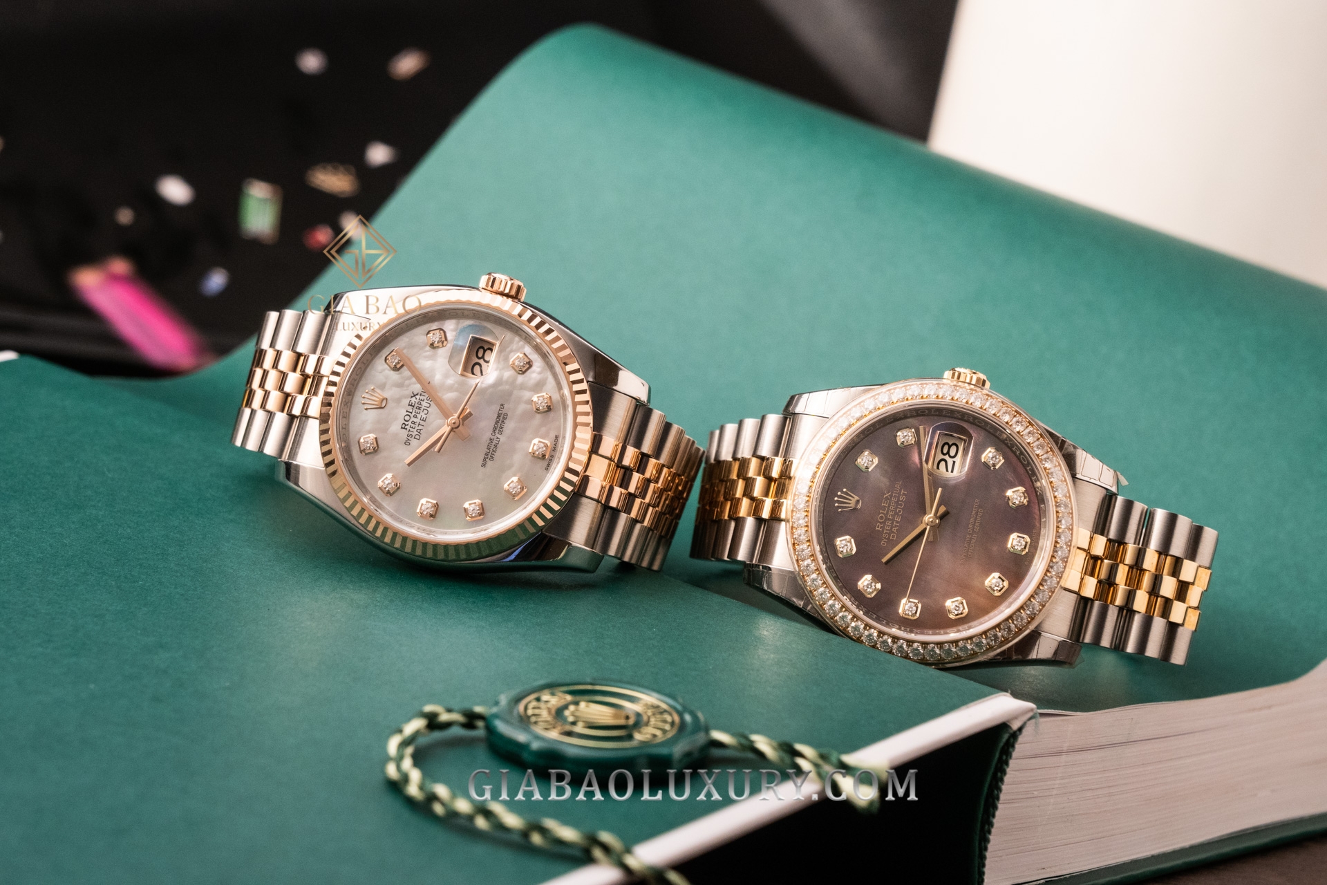 Đồng Hồ Rolex Datejust 36 116243 Mặt Số Xà Cừ Tím