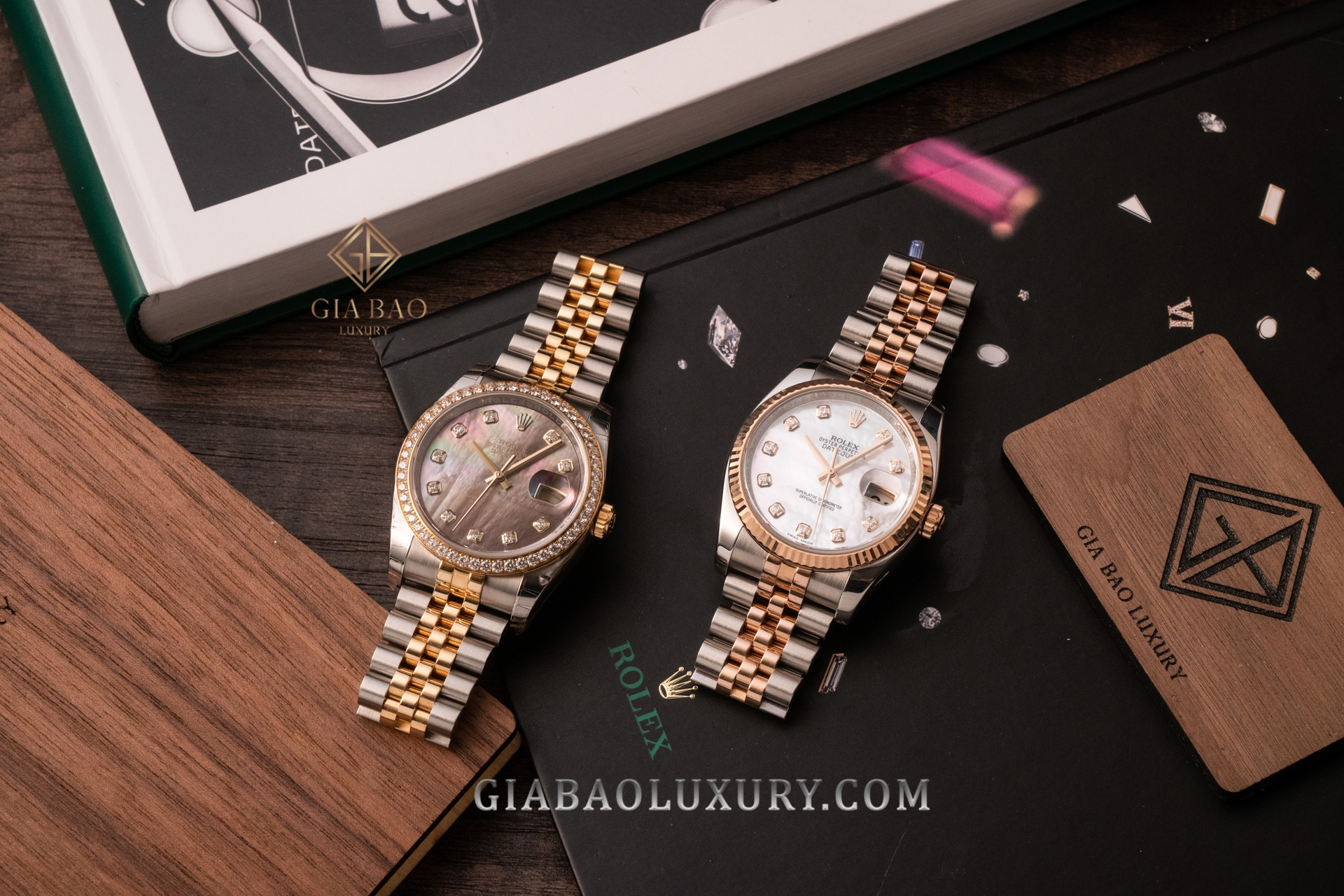 Đồng Hồ Rolex Datejust 36 116243 Mặt Số Xà Cừ Tím