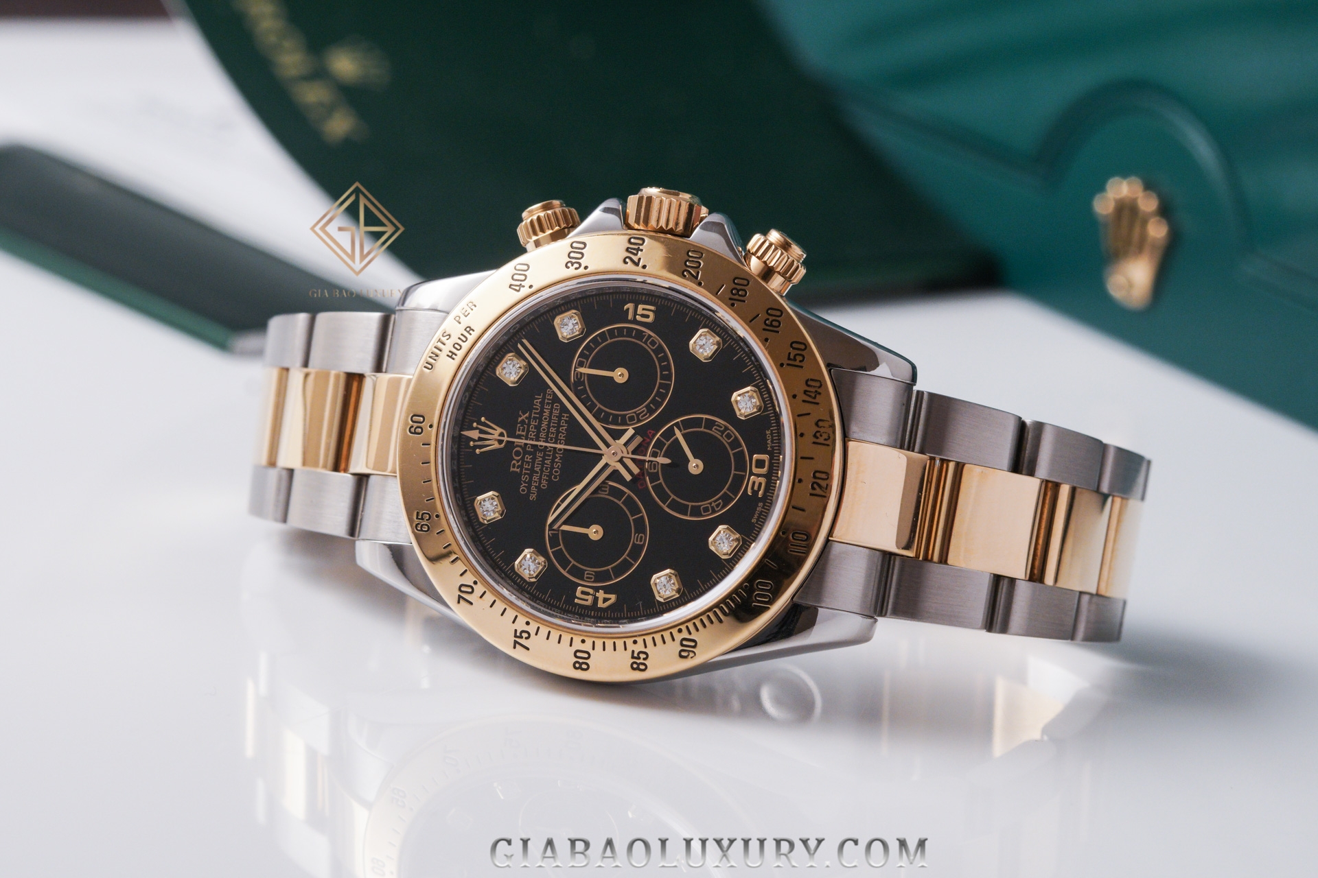 Đồng hồ Rolex Cosmograph Daytona 116523 Mặt số Đen