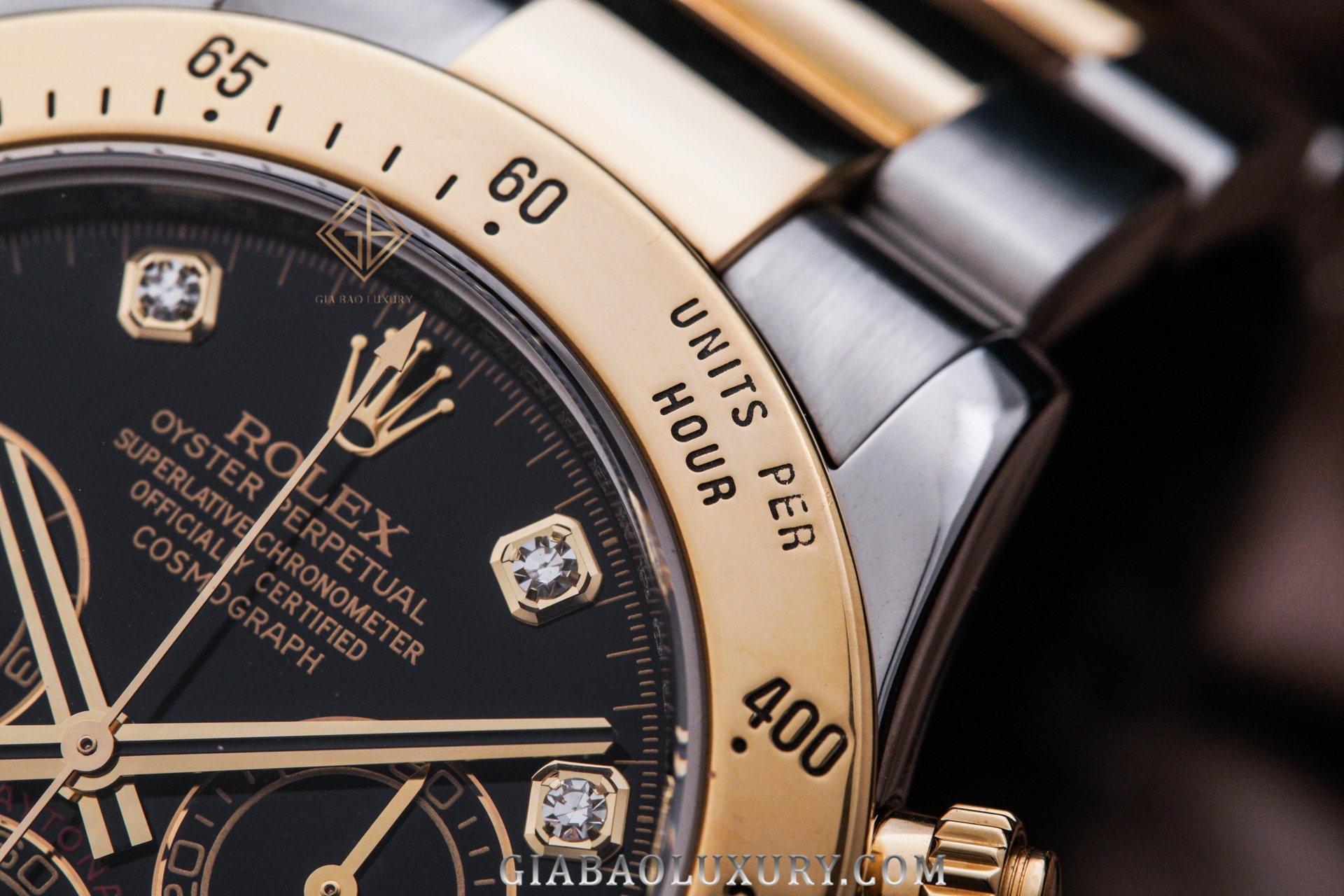 Đồng hồ Rolex Cosmograph Daytona 116523 Mặt số Đen