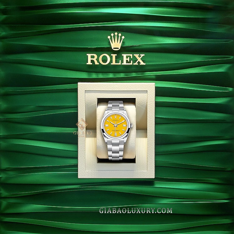 Đồng Hồ Rolex Oyster Perpetual 36 126000 Mặt Số Vàng