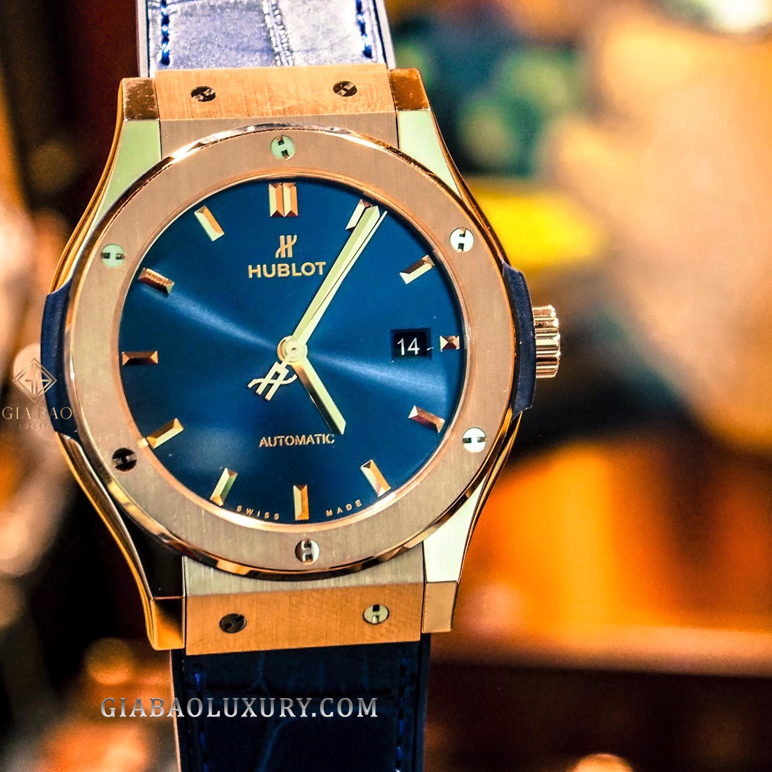 Đồng Hồ Hublot Classic Fusion Blue King Gold 542.OX.7180.LR