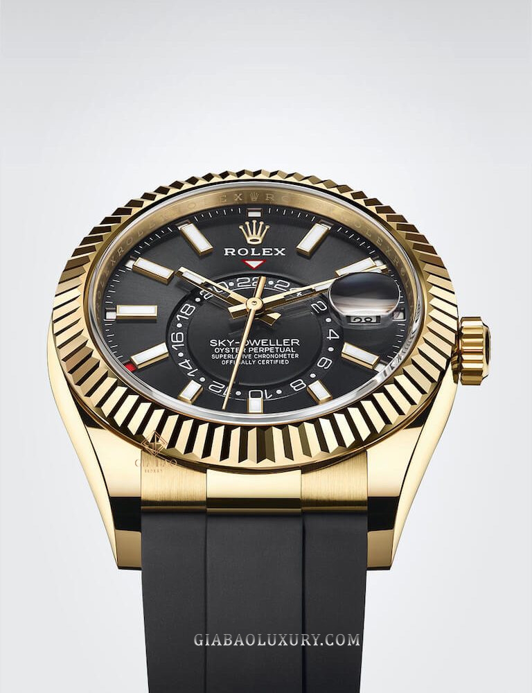 Đồng Hồ Rolex Sky Dweller 326238 Mặt Số Đen