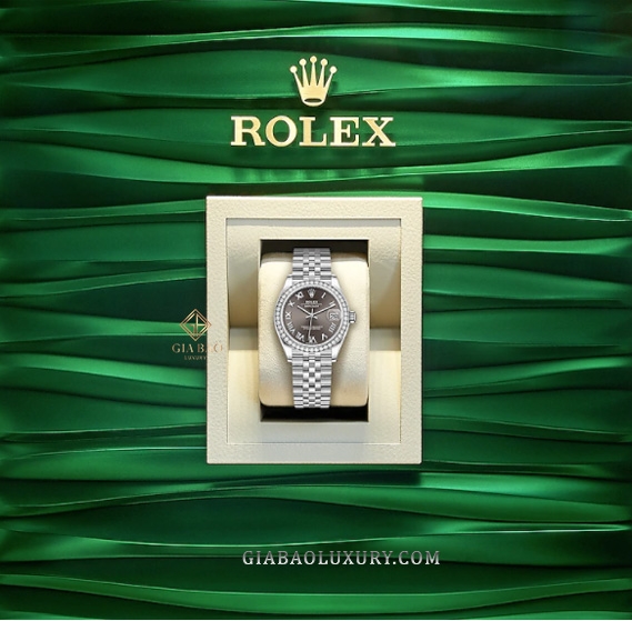 Đồng Hồ Rolex Datejust 31 278384RBR Mặt Số Xám Cọc Số La Mã