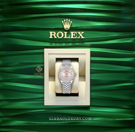 Đồng Hồ Rolex Datejust 31 278384RBR Mặt Số Hồng Cọc Số La Mã