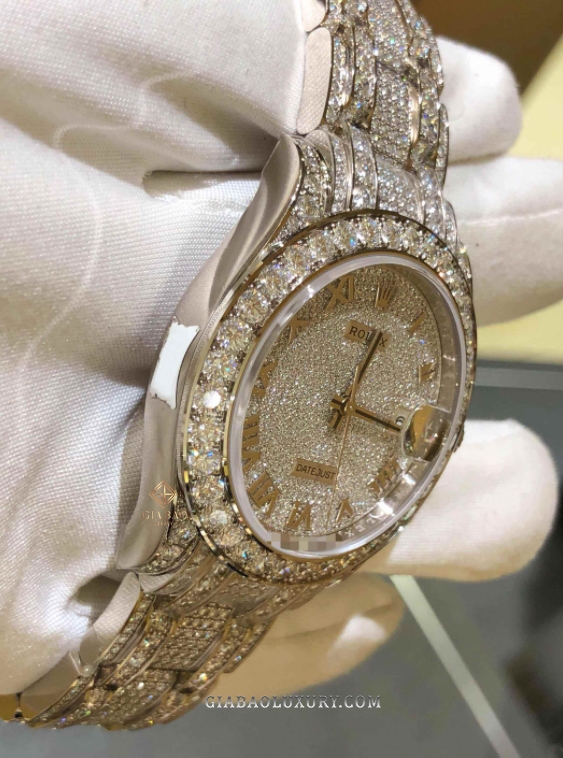 Đồng Hồ Rolex Pearlmaster 39 86409RBR Mặt Số Đính Kim Cương