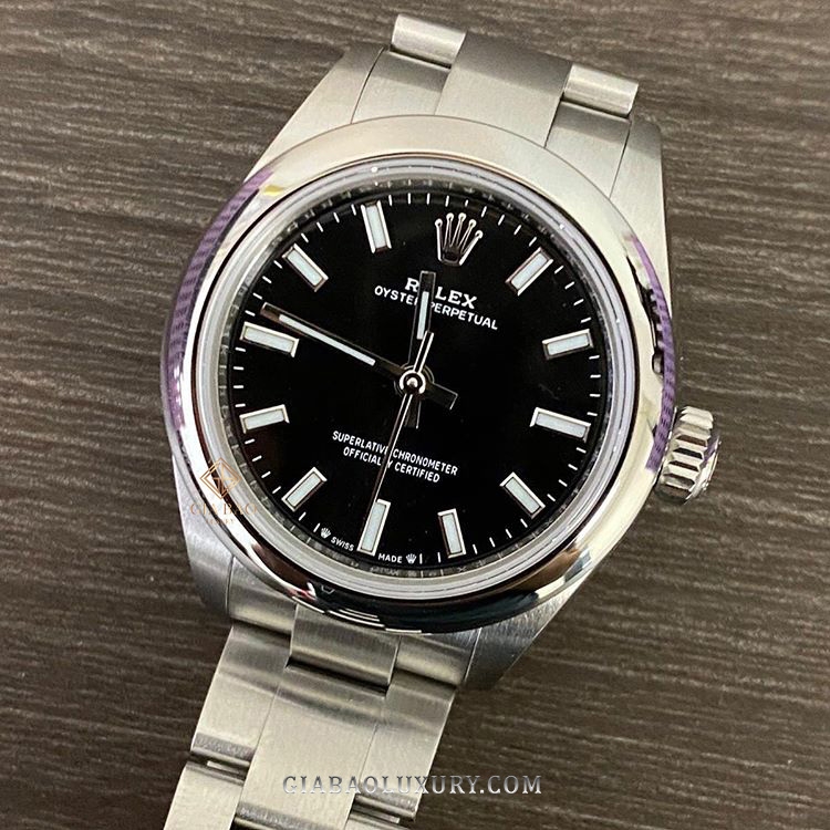 Đồng Hồ Rolex Oyster Perpetual 276200 Mặt Số Đen