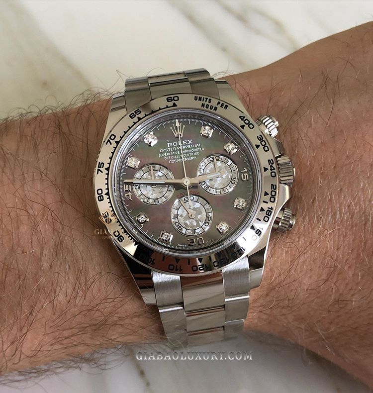 Đồng Hồ Rolex Cosmograph Daytona 116509 Mặt Số Xà Cừ Tím