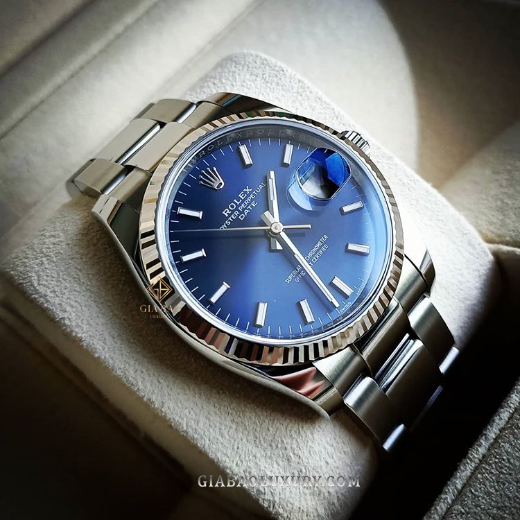 Đồng Hồ Rolex Datejust 34 115234 Mặt Số Xanh