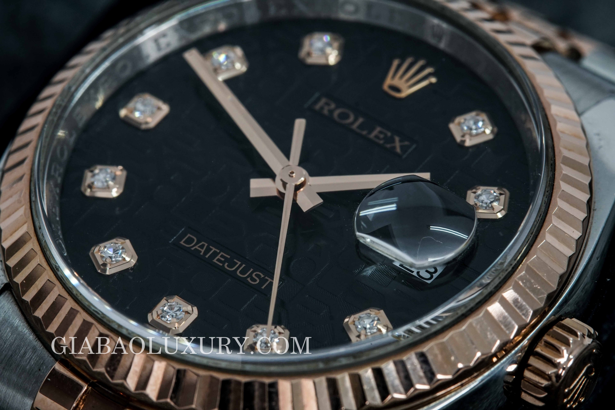 Đồng Hồ Rolex Datejust 116231 Mặt Vi Tính Đen