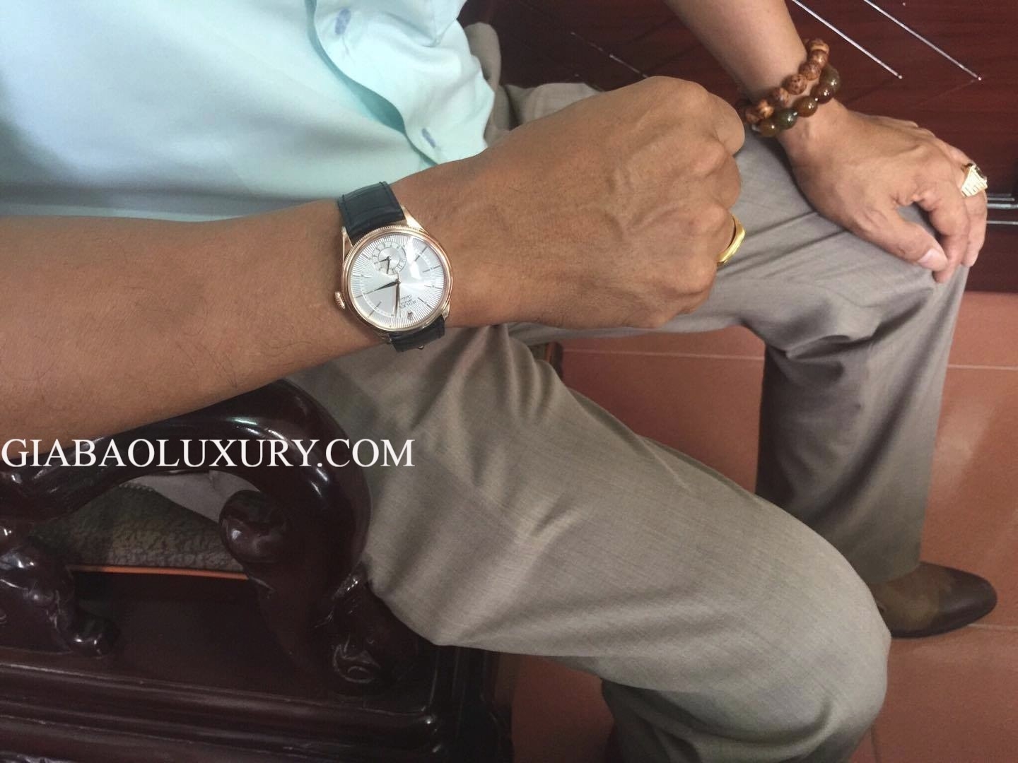 đồng hồ rolex cellini dual time 50525