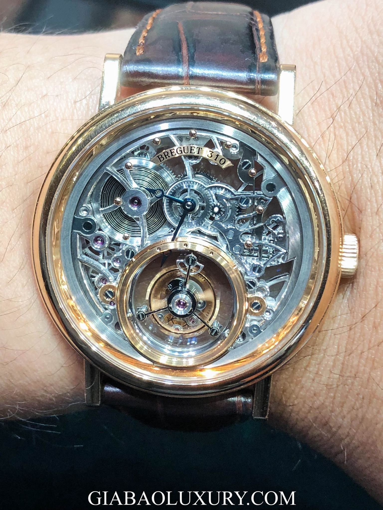 Đồng hồ Breguet Skeletonised Tourbillon 5335BR Vàng hồng