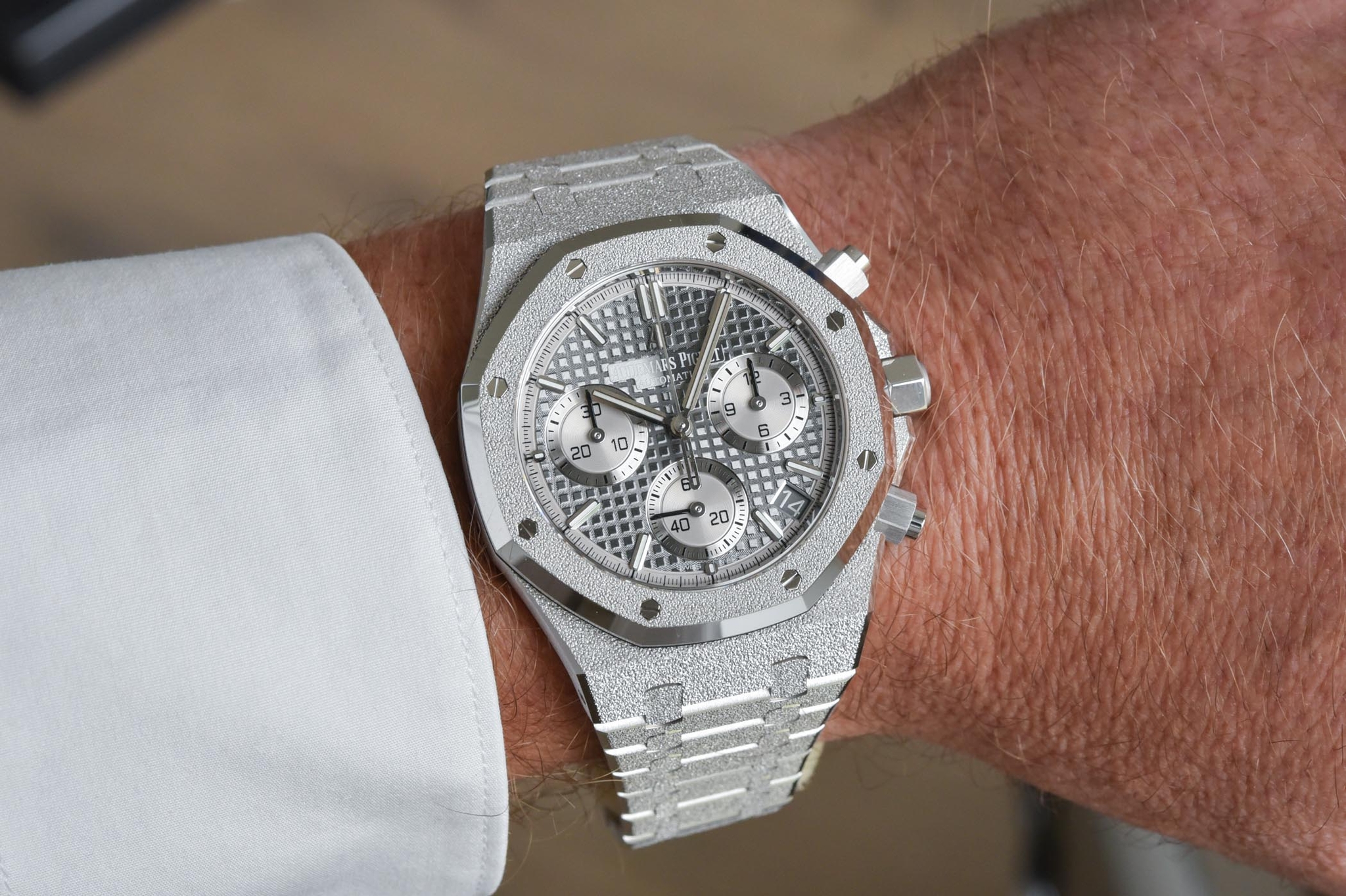 Đồng hồ Audemars Piguet Royal Oak Selfwinding Chronograph 41mm Frosted Gold