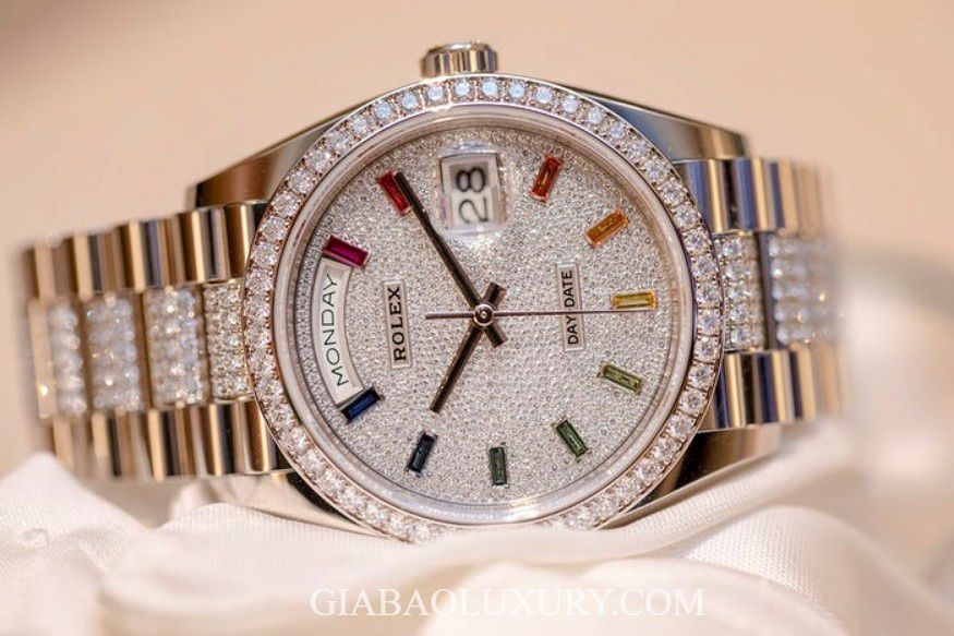 Đồng Hồ Rolex Day-Date 36mm 128345RBR RainBow