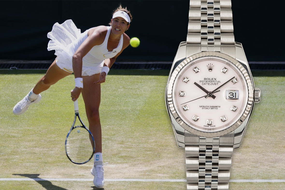 Tay vợt Garbiñe Muguruza - Đồng hồ Rolex Datejust