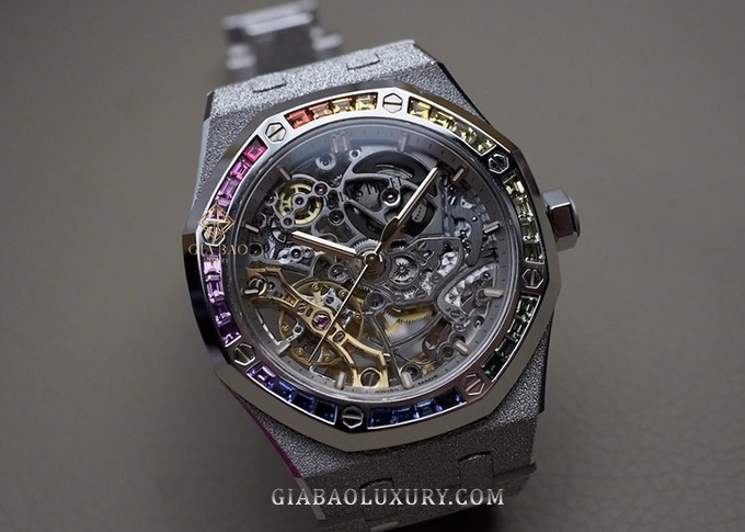 Đồng Hồ Audemars Piguet Royal Oak Skeleton Frosted 15468BC.YG.1259BC.01