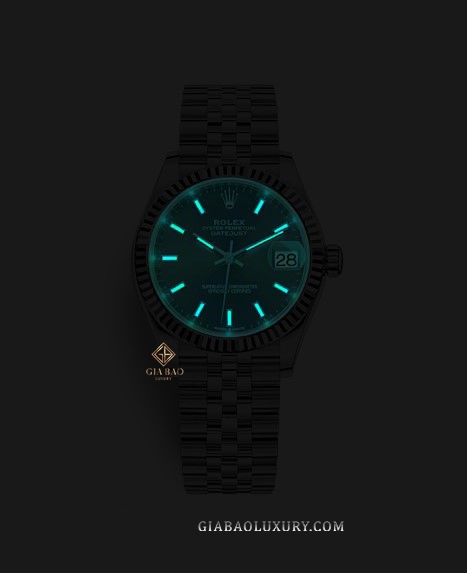 Đồng Hồ Rolex Datejust 278274 Mặt Số Xám Cọc Số Dạ Quang