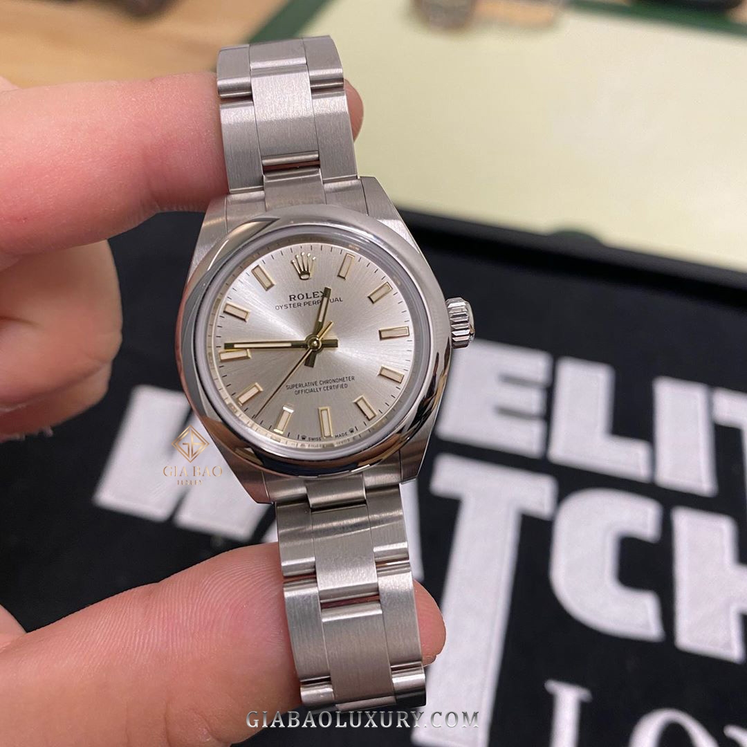 Đồng Hồ Rolex Oyster Perpetual 276200 Mặt Số Bạc