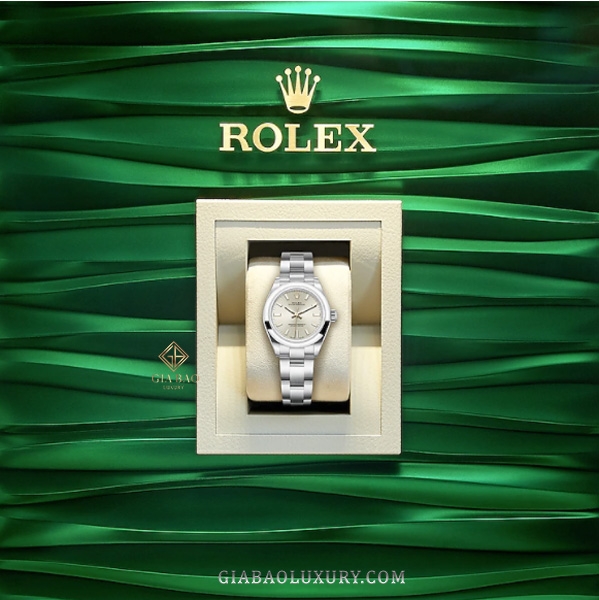 Đồng Hồ Rolex Oyster Perpetual 276200 Mặt Số Bạc