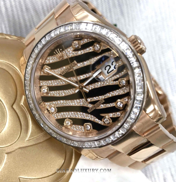 Đồng Hồ Rolex Datejust 36 116285BBR Mặt Số Đính Kim Cương