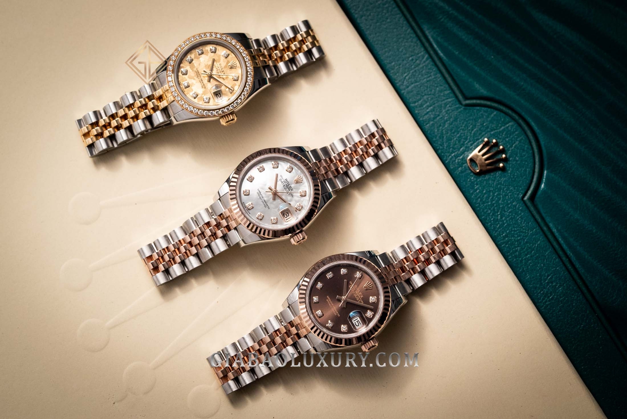 Đồng Hồ Rolex Lady Datejust 279171 Mặt Số Vỏ Trai Trắng