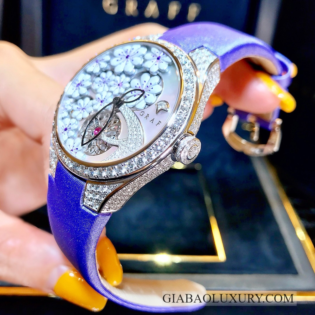 Đồng hồ Graff Floral 37mm MGFA37WGSLDMPW