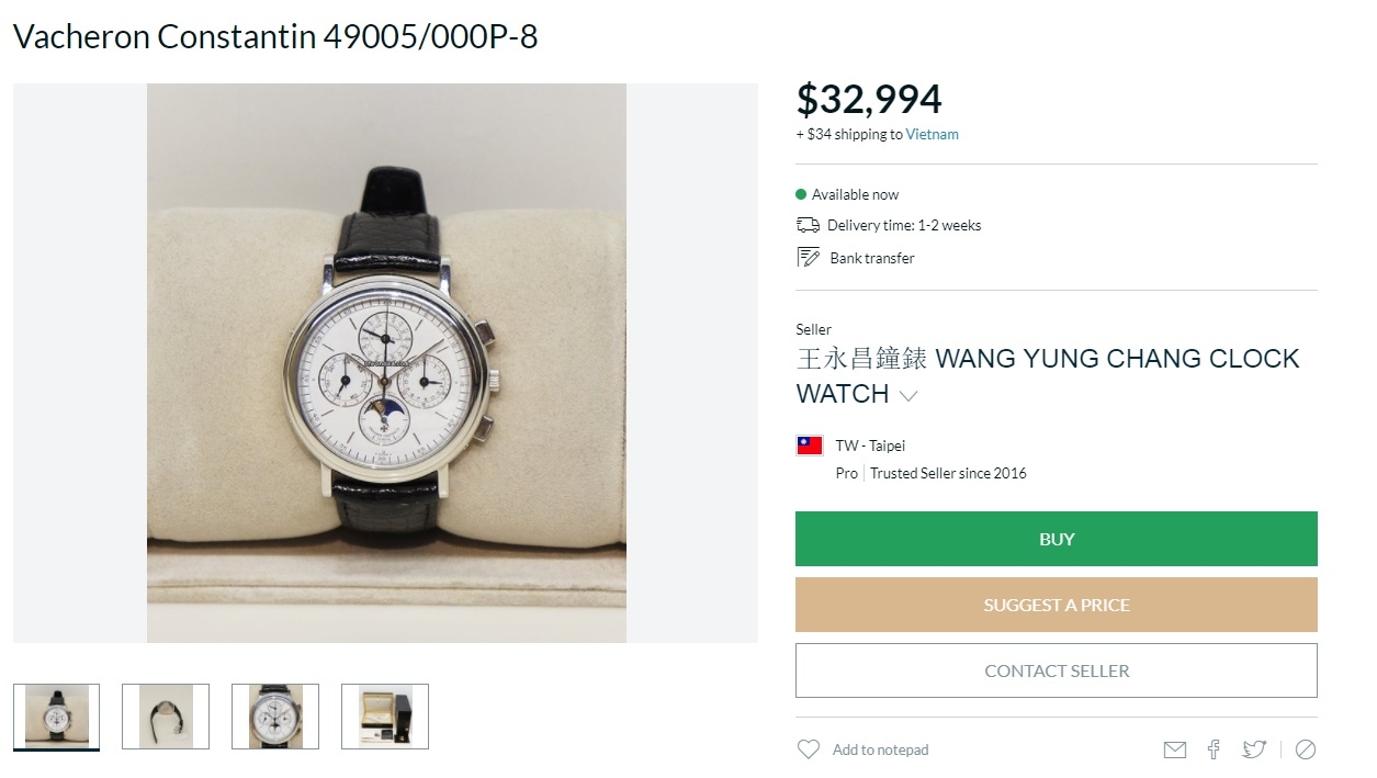 đồng hồ Vacheron Constantin Chronograph Perpetual Calendar