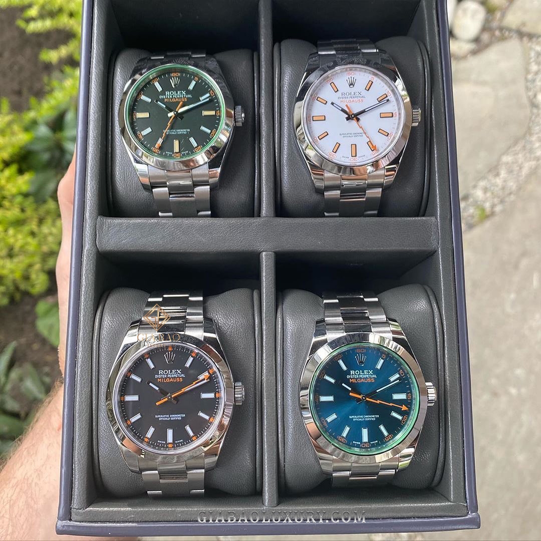 Đồng Hồ Rolex Milgauss 116400GV Mặt Số Xanh