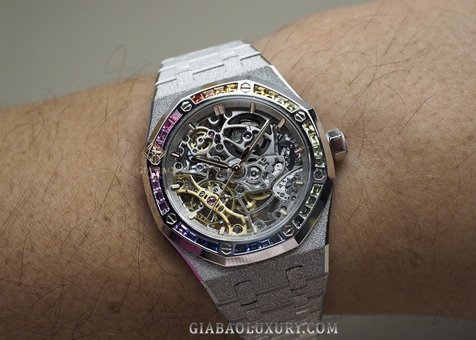 Đồng Hồ Audemars Piguet Royal Oak Skeleton Frosted 15468BC.YG.1259BC.01