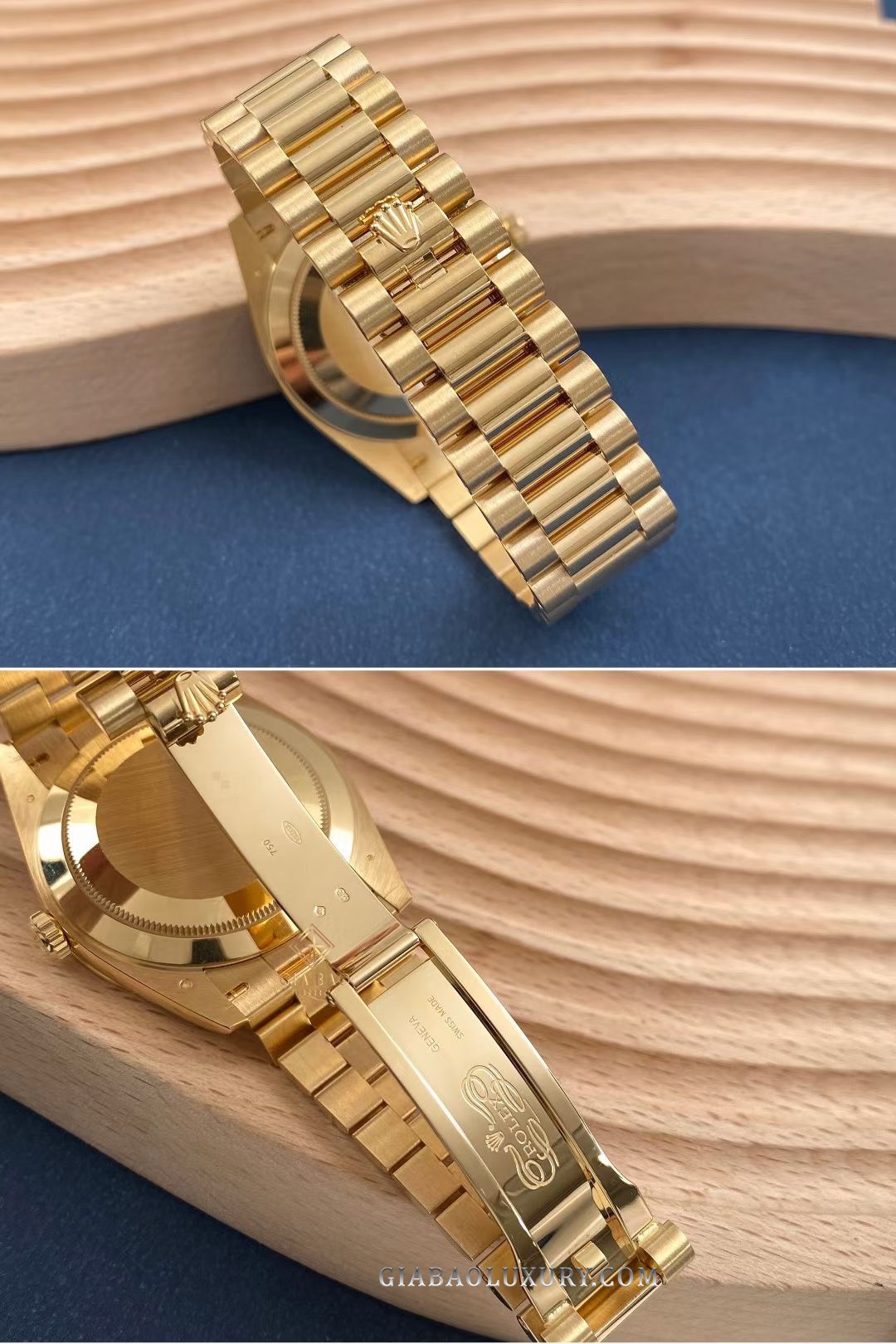 Đồng Hồ Rolex Day-Date 40 228348RBR Mặt Số Đen Nạm Kim Cương
